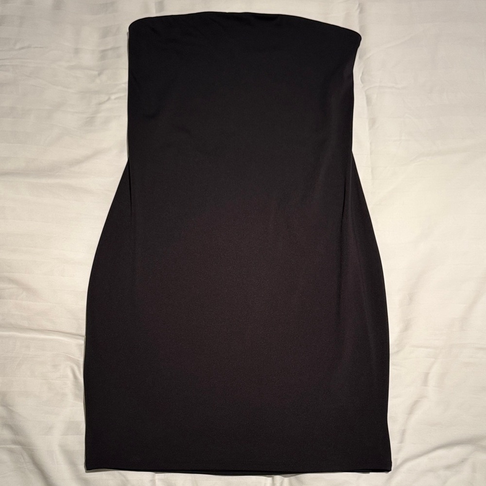 Express Classic Black Strapless Dress
